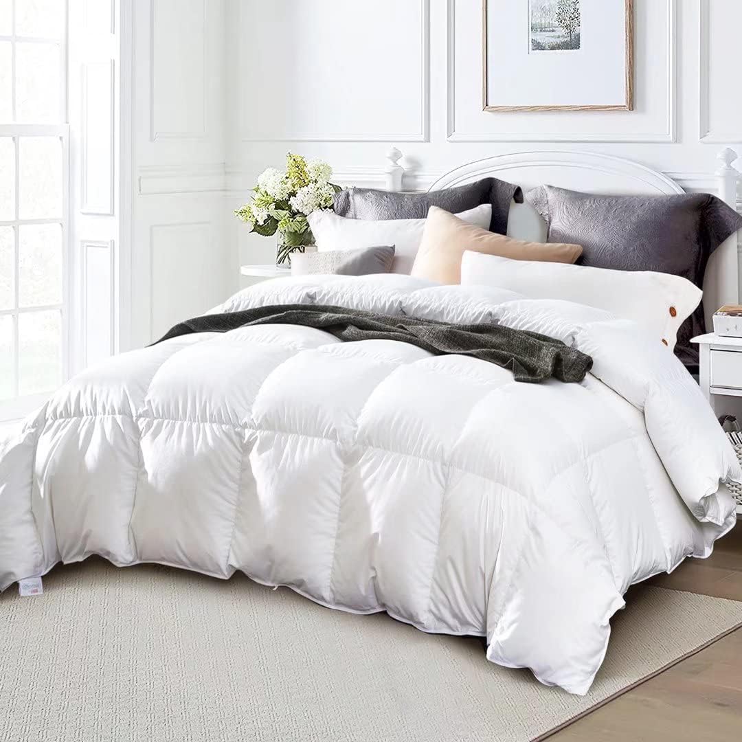 Globon King Size Down Comforter - All Season Duvet Insert with Medium Warmth